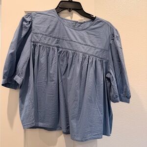 Nordstrom Light Blue Blouse